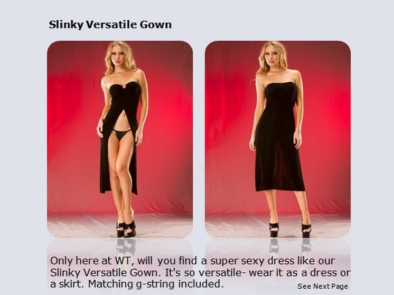 Black Slinky Versatile Gown