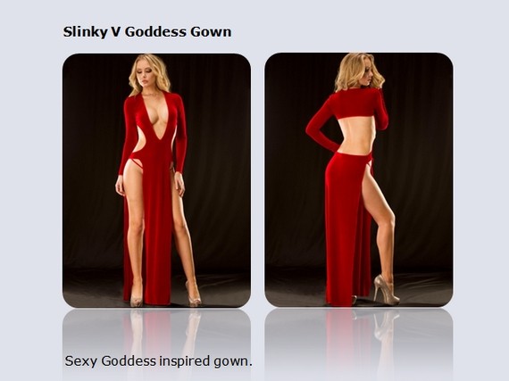 Slinky V Goddess Gown