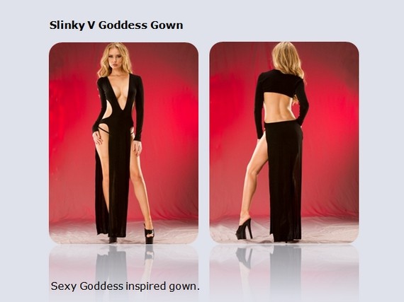Slinky V Goddess Gown