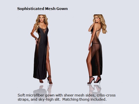 Sophisticated Mesh Gown